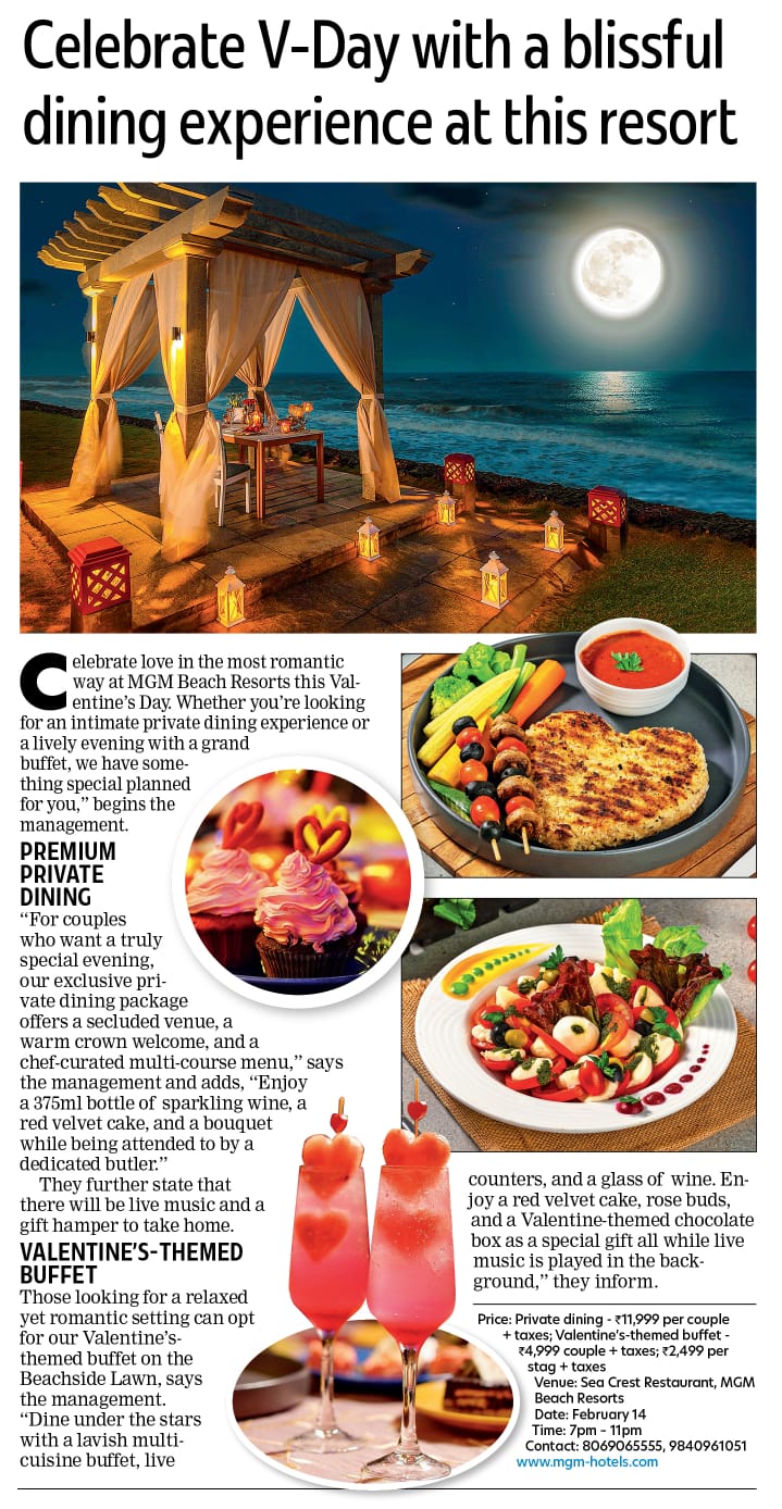 Romantic Valentine's Dining Experience at ECR Beach Resort